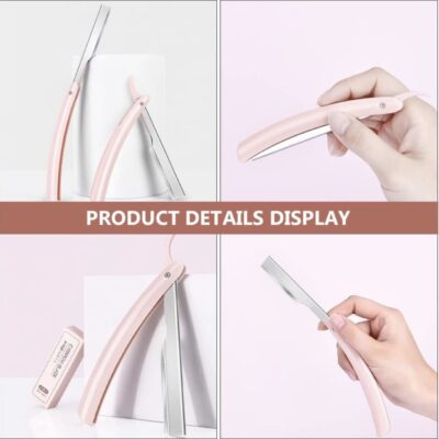 Houder voor wenkbrauw scheermesje + 10 scheermesjes